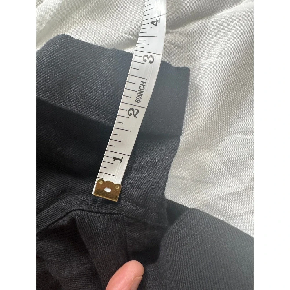 Apiece Apart Black Linen Organic Cotton Paperbag High‎ Waist Shorts XS